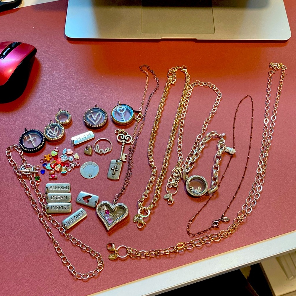 Origami Owl charms, necklaces and bracelets